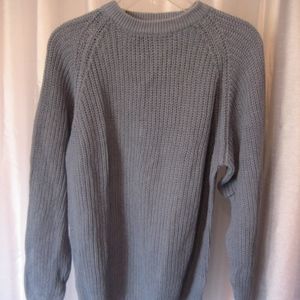 Carriage Trade Blue Long Sleeve Pullover Sweater